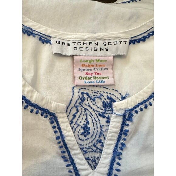 Gretchen Scott Designs seahorse embroidered coverup dress - Picture 4 of 6